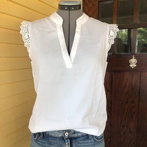 White lace blouse